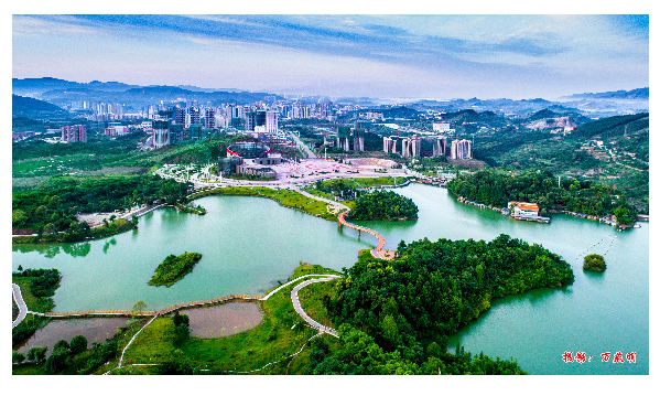 莲花湖湿地公园美景(万燕明 摄)