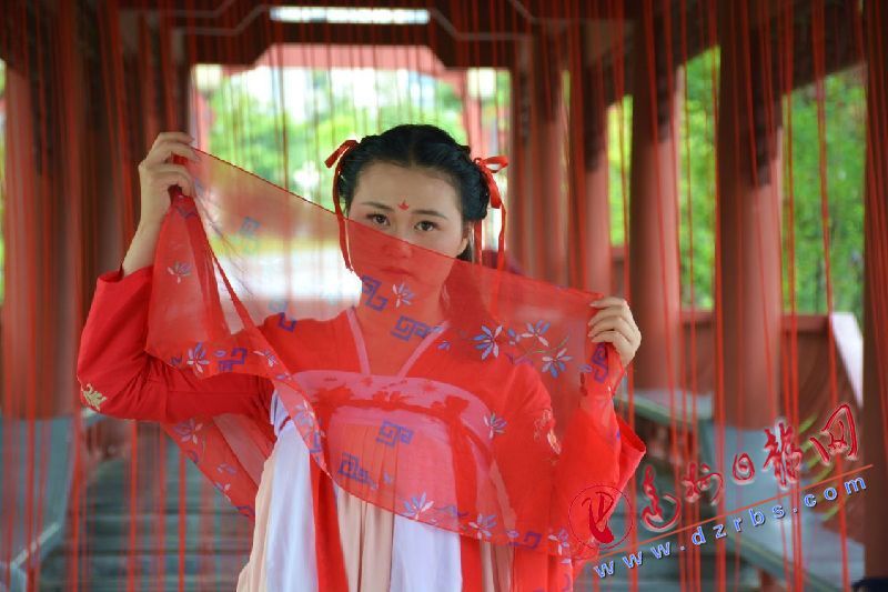 身着汉服互行揖礼的"才子佳人"，面如满月温婉秀美的"唐朝仕女"，一袭华美