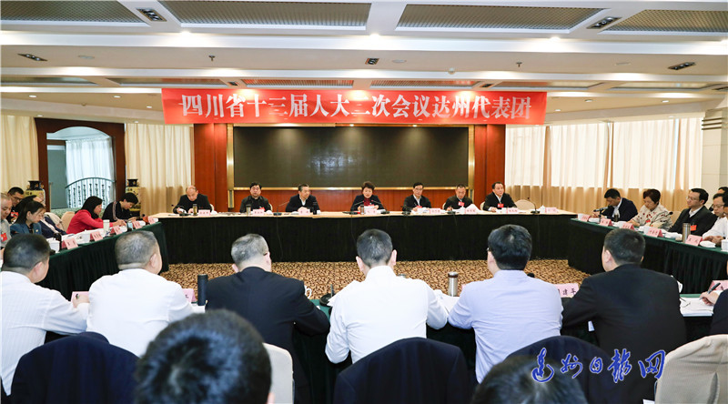 达州代表团审议政府工作报告