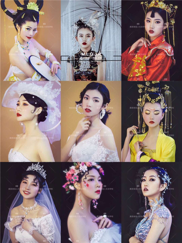 学化妆到达州美丽俏佳人专业化妆培训学校