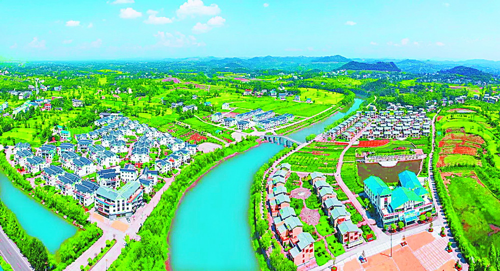 渠县中滩乡天山新村.(李成渠 摄)