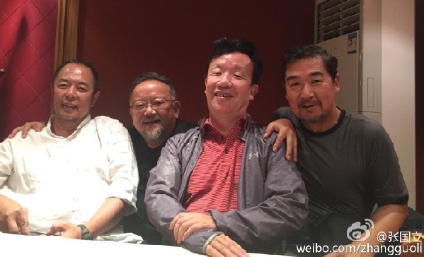 张国立王刚张铁林重聚照 纪晓岚和珅铁三角再
